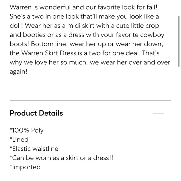 NWT Warren Skirt - Picture 5 of 8